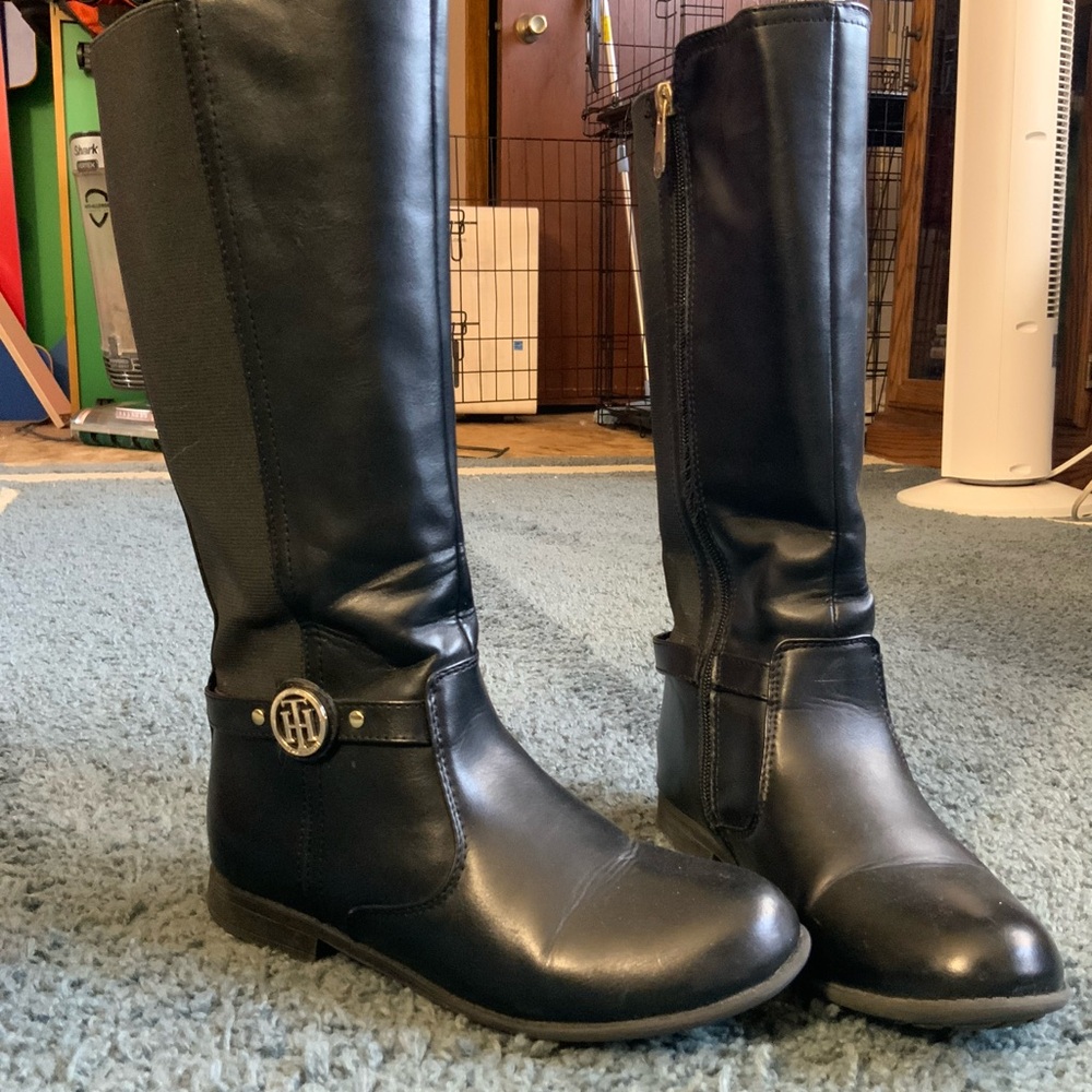 Tommy Hilfiger Black Over the Knee Boots